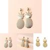 Fashion Golden Pineapple Design Metal Women Earrings For Women Summer Fashion Jewelry