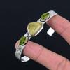Friendship Day Deal 925 Silver Polychrome Jasper Gemstone Peridot Bangle Jewelry