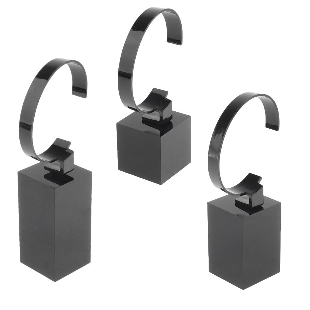 Acrylic Watch Display Stand Showcase Bracelet Display Holder 6cm White