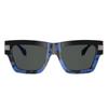 Versace  Ve 4464 545887 55mm Unisex Rectangle Sunglasses Havana Blue