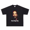 Snoop Dogg Pánské tričko s potiskem psa High Street HipHop Krátký rukáv Bavlněné grafické tričko Vysoká kvalita Inspirováno Y2K