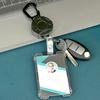 Kortholder Kraftig Uttrekkbar ID-badgeholder med Anti-mist Breakaway Lanyard Uttrekkbar Nøkkelring Karabinkrok Hardt Skall Kortlomme