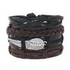 Unisex Handmade Woven Leather Bracelet - European and American Style Jewelry