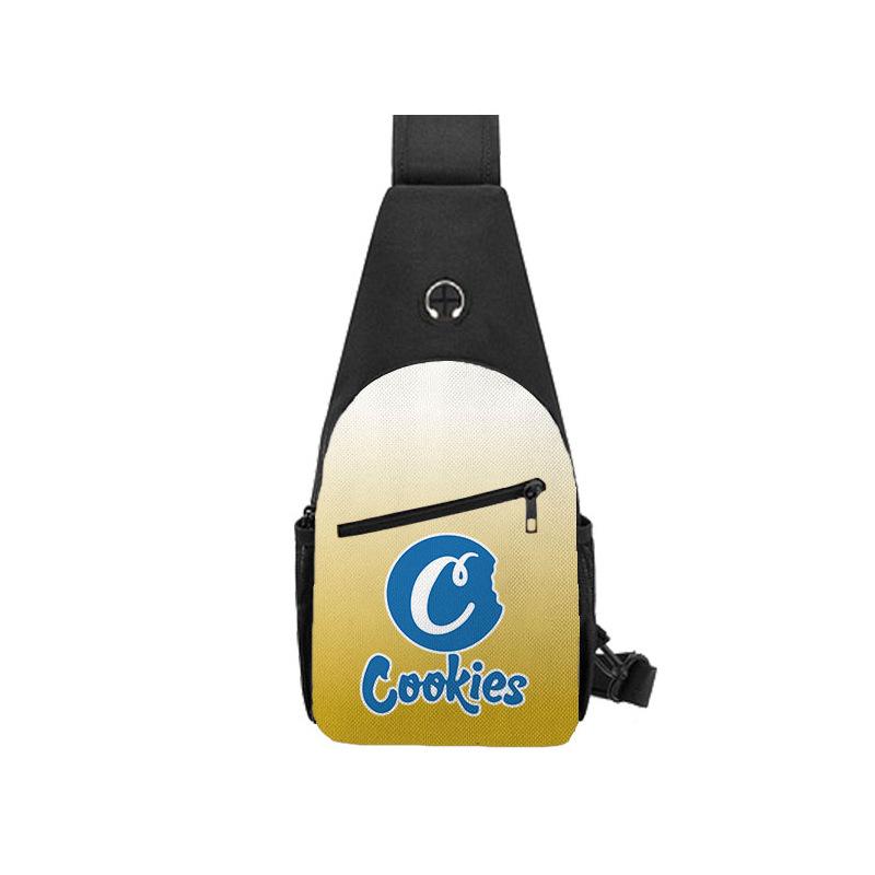 Cook Trend Men'S Breast Bag Fashion Casual Shoulder Bag Multifunctional Waterproof Messenger Bag