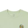 Vans Floral Print Round Neck Pullover Short Sleeve T-Shirt Women Tops Light-Green VN0008ZDBQH
