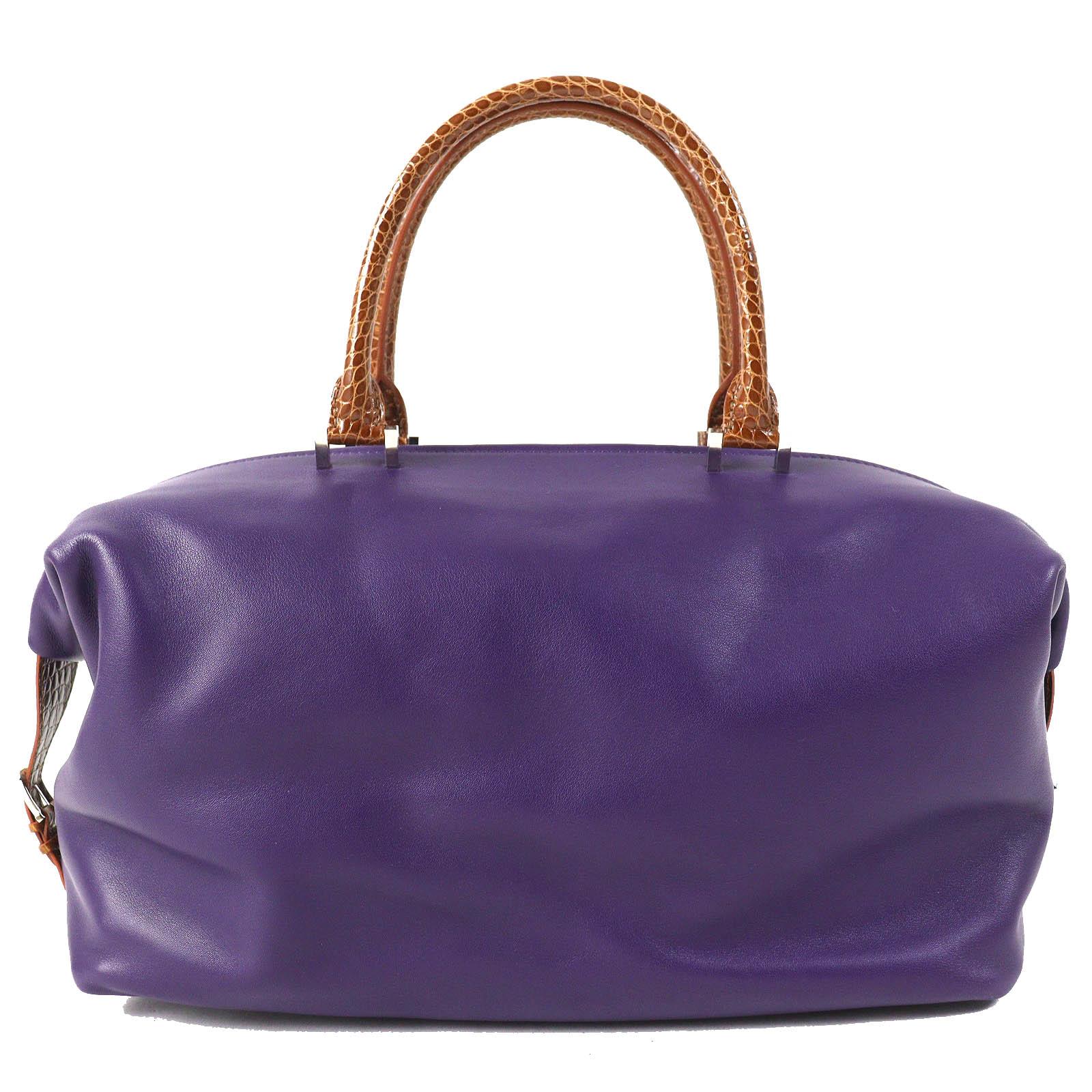 

Excellent Camille Fournet Handbag purple leather Women Used