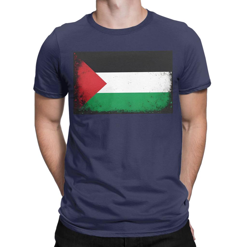 Men Keffiea Palestine Beach Palestine Map T Shirt 100 Cotton Clothes Leisure Short Sleeve Round Neck Tees Birthday Gift TShirt