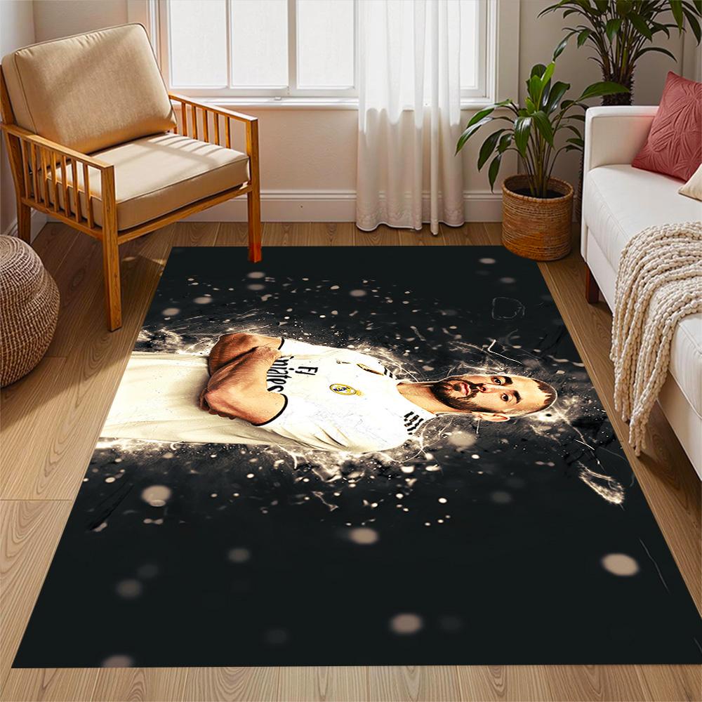 Football Player Action Floor Mat Suitable for Decorate room Outdoor Foyer Dining Room Antislip Carpet Office home decor