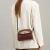 Leather Bag Women'S Trendy Retro Versatile Small Round Bag Temperament Shoulder Messenger Bag Fashion