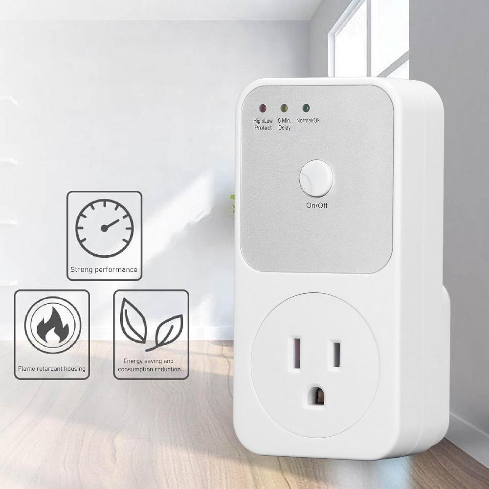 Compact Shape Refrigerator Protector 120V Appliance Protector Refrigerator Power Protection