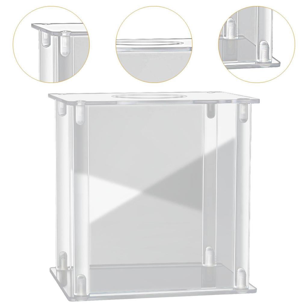 Wedding Flower Display Stand Clear Acrylic Wedding Cards Box Flower Arrangement Stand Rack for Reception, Ceremonies Birthday