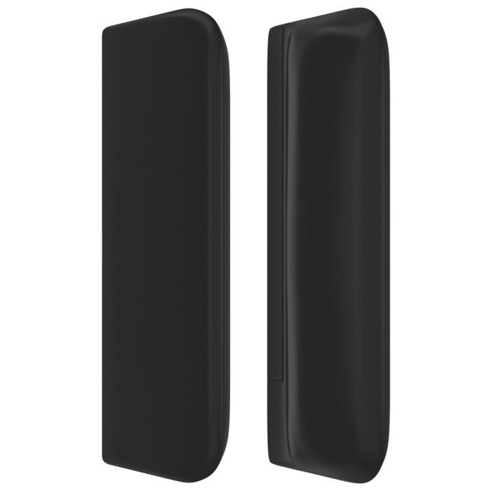 Tête de lit - MAISON EXCLUSIVE - Modèle avec oreilles 147x16x78/88 cm - Similicuir noir - Hauteur réglable - Pieds bois