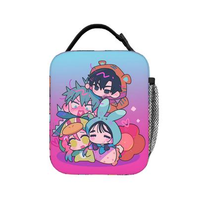 Alien Stage Anime Lunch Bag For Child  Custom Lunch Box Retro School Cooler Bag Portable Insulated Oxford Thermal Tote Handbags