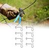 10x Tensor de Alambre de Valla reparación Poste de Metal Resistente para Valla