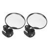 2pcs Bike Rear View Mirror 8cm Adjustable Wide Angle Round Scooter Rearview Mirror Universal for Wheelchair Bicycle