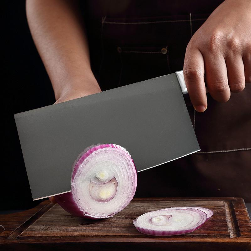 Chinese Chef Knife Welding Powder Steel Blade Wood Handle Chopper Slicing Vegetable Cleaver Kitchen Knife Meat And Poultry Tools