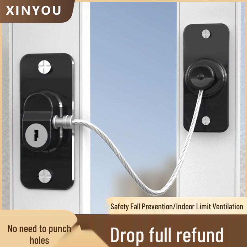 Child Safety Lock for Windows, Doors, Cabinets, and Refrigerators