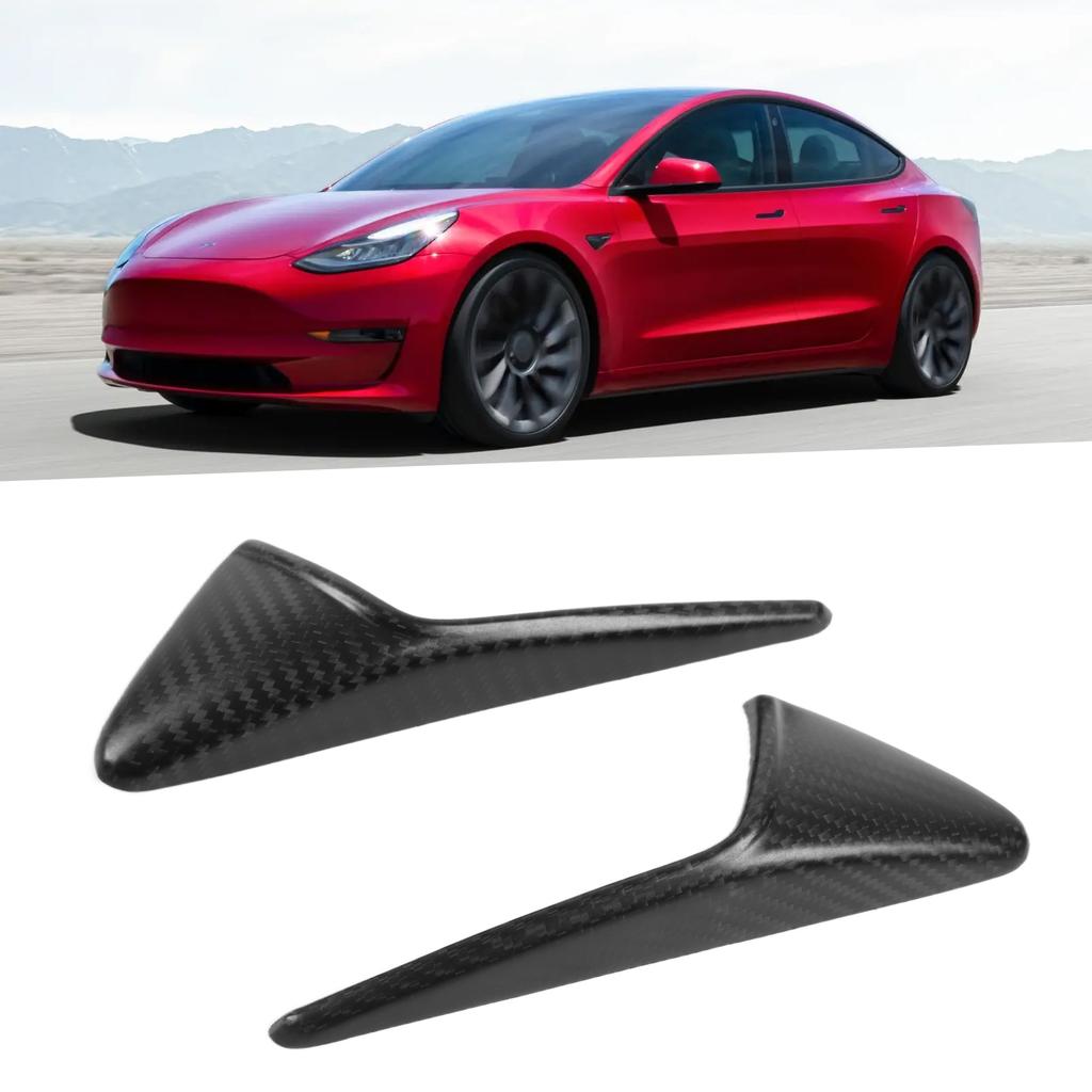 1 Pair Side Camera Vent Cover Trim Real Carbon   Decor Replacement for      