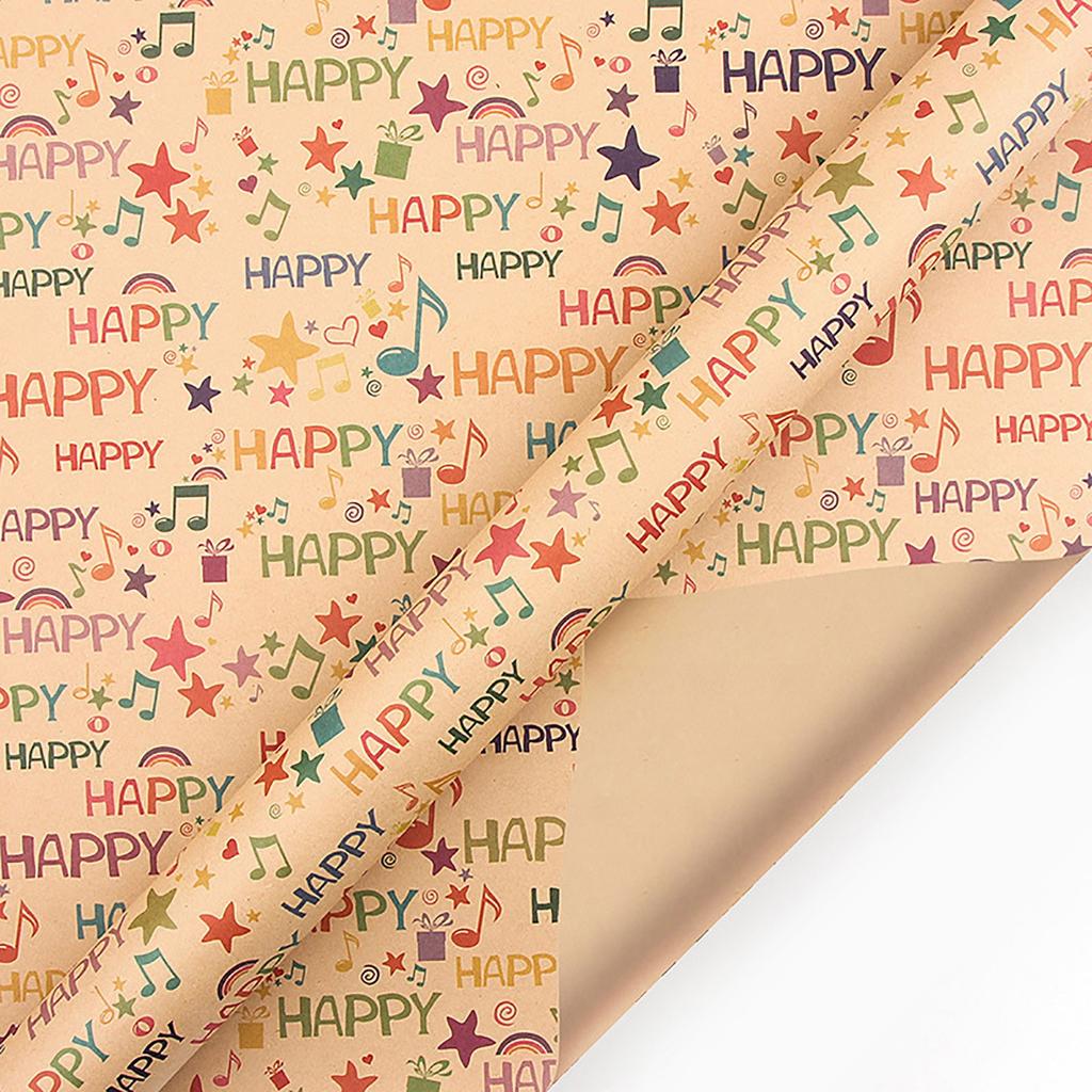 1PCs ( 70cmX50cm, 3.77 Square Feet)Single-sided Christmas Wrapping Paper, Classic And Other Patterns