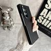 Classic Leather Pattern Phone Case For Samsung Galaxy Z Fold 7 Fold3 4 5 6 ZFlip 7 Black Hard PC Bumper Protective Cover Shell