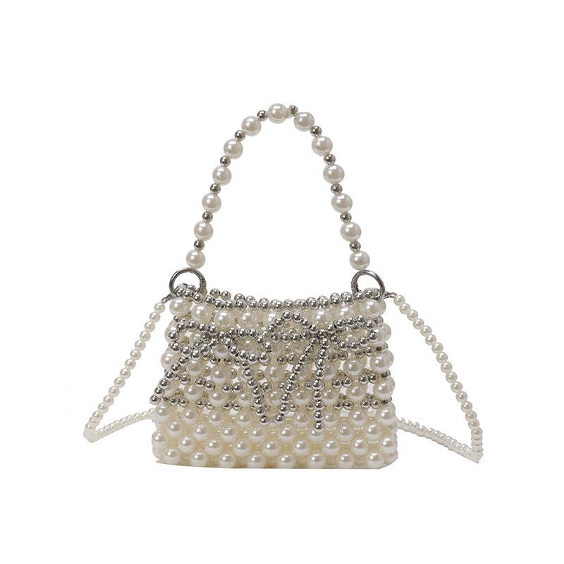 

Жемчужная сумка женская сумка жемчужная сумка цепочка аксессуары сумка на плечо модная сумка-мессенджер one size fits all серебряный