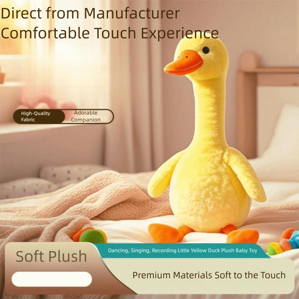 English Version Electric Duck Plush Toy Singing Repeating Talking Duck Children