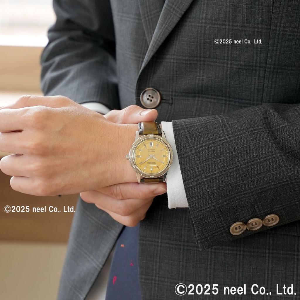 Seiko Presage Style Automatic Brown 60's Watch, SARY269, Men's,