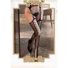 European and American Sexy Lace Jacquard Stockings Women's Suspenders Net Socks Bottoming Socks Black Silk Fun Stockings Thin Large Size