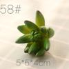 Realistic Flocked Succulents: Small Artificial Green Plant Wall Decor for Interiors