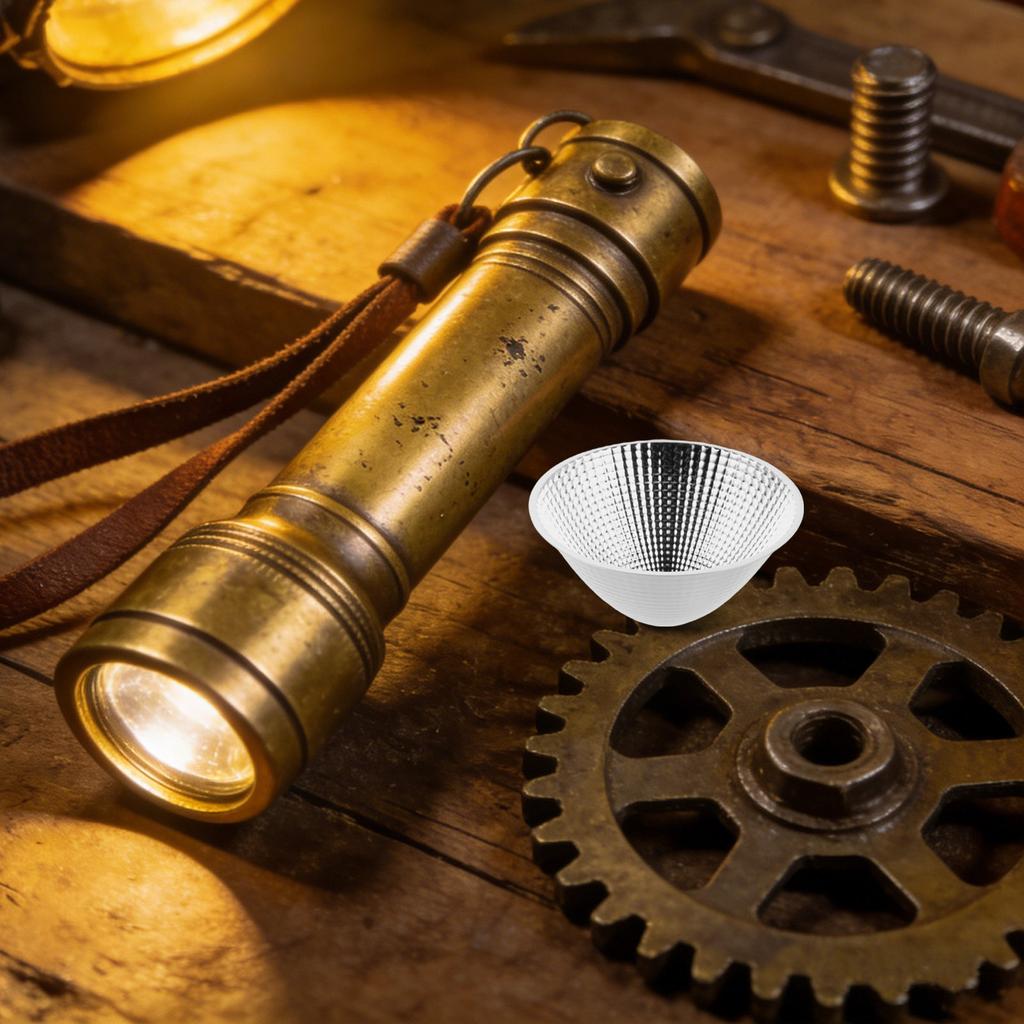 LED Light Reflector Cup Aluminum Spotlight Flashlight Replacement Reflector Cup Lampshade Part for Indoor Precision Lighting