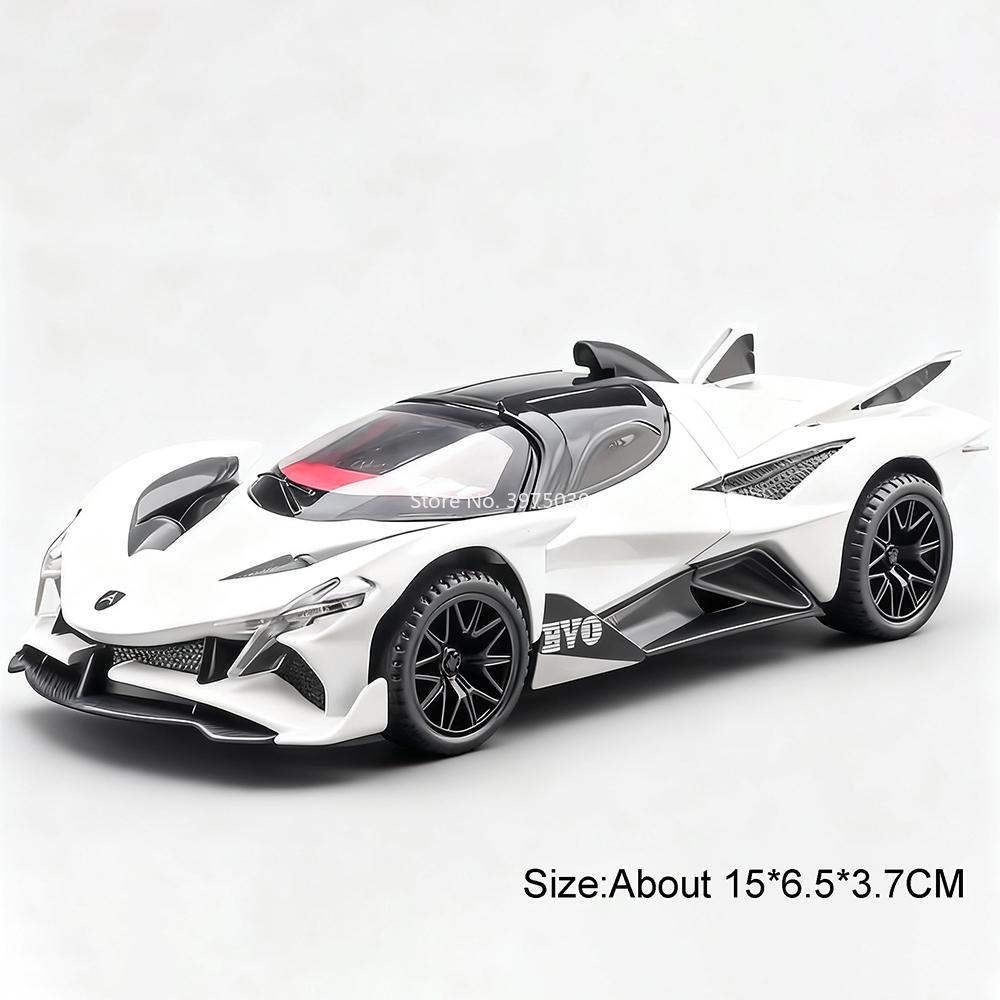 1:32 Apollo Evo Lambor Mansory Revuelto Miniatuur Diecast Legering Auto's Model Speelgoed Deuren Geopend Terugtrekbaar Voertuigen Cadeaus Voor Broer