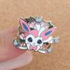 Sylveon Hard Enamel Pins Eeveelution Brooches for Women Cartoon Badge On Backpack Hat Decoration Accessories
