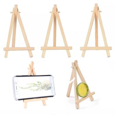 10 Stück Holz Mini Staffelei Rahmen Dreieck Hochzeit Tischkartenhalter Ständer Halter Kinder Malerei Basteln Künstlerbedarf.