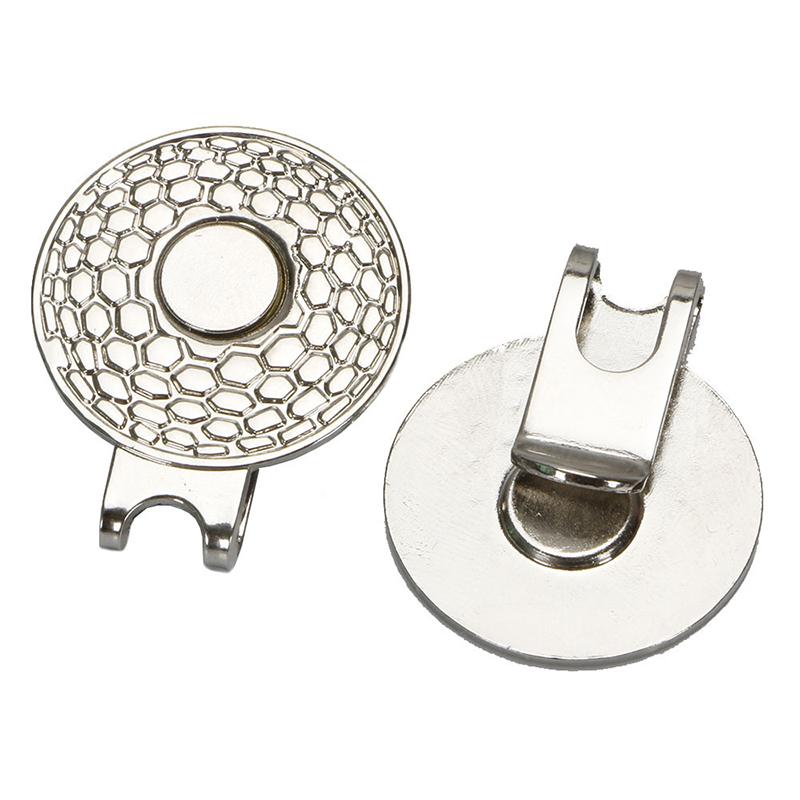 1Pcs 25Mm Golf Hat Clip Golf Mark Round Coin Metal Hardware Magnetic Hat Clip Golf Accessories