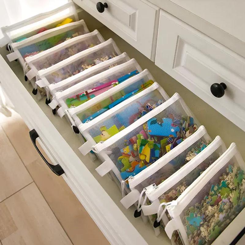 Transparent Lego Organizer Bag for Kids' Building Blocks