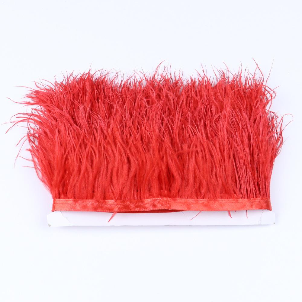 Ostrich Feather Edge 6 -8cm Decorative Wedding Diy Accessories Evening Dress Edge 