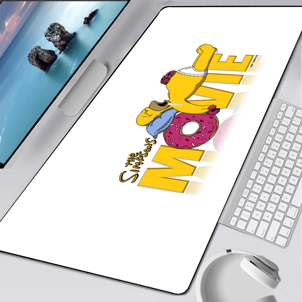 Die Simpsons Cartoon Mauspads Gummi-Matte Laptop XXL Mauspads Notizbuch Gamer Computertisch Gaming Zubehör