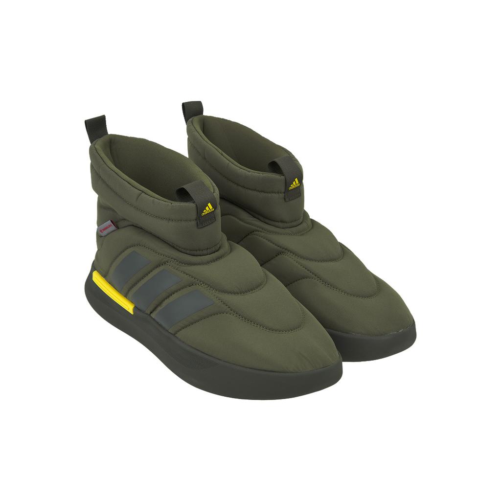 adidas Adipuff Trendy Slip-Resistant Durable High-Top Casual Shoes Unisex Casual Shoes Rock-Olive-Green JR0069