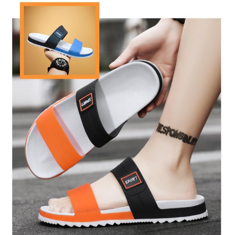 Fashion Men Rubber Beach Slippers Slides Summer Shoes Outdoor Slipper Slipers Garden Pool Chinelo Slide Masculino Badslippers Badeschuhe