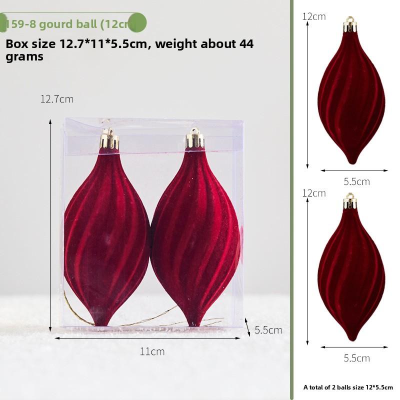 New Christmas Decoration Plush Ball Wine Cone-shaped Hanging Piece for Christmas Tree Decoration To Enhance Festive Atmosphere Hanging Ornament