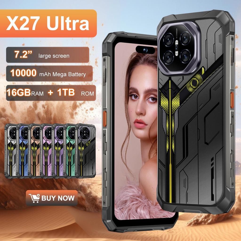 X27 Ultra Genuine 5G Smartphone 16GB+1TB, Rugged and Waterproof Design