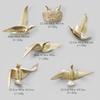 6pcs/set Resin Flying Birds Figurines Wall Hanging Simulation Pigeon Sculptures Sparrow Ornaments Handicraft Home Decoration