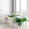 Grüne Blätter Tischdecke Modern Bedruckt Runde Platzsets für Esszimmerdeko 4er-Set mit Tischdeko-Accessoires Pe
