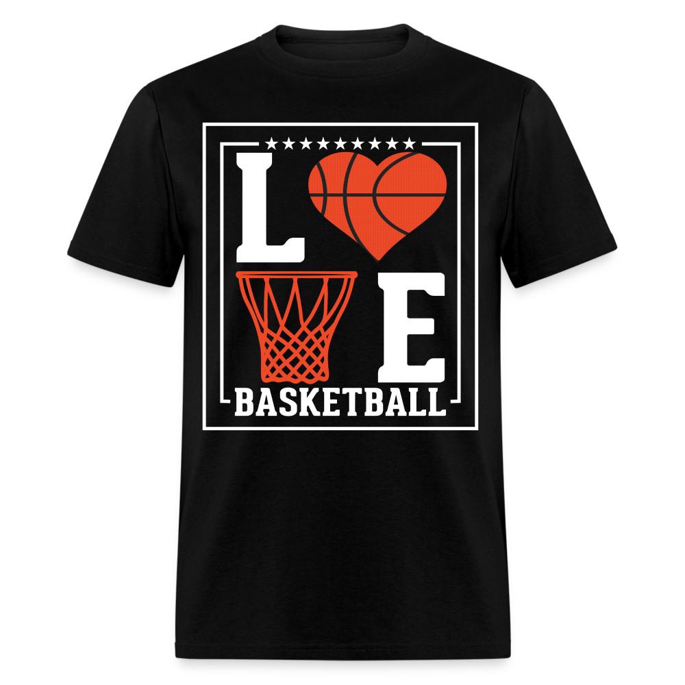 Love Basketball Heart Hoop Graphic T-shirt