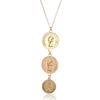 Round Coin Pendant Necklace With Alloy And Electroplated Finish For Use Everyday