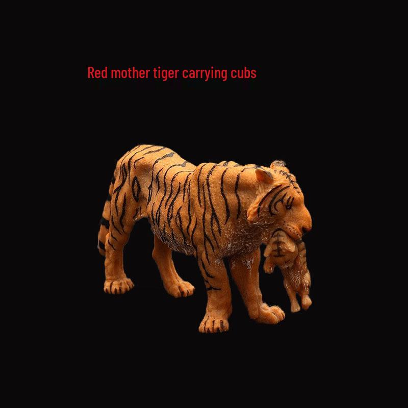 Realistic Wild Animal Toy Set: Large Tiger, Saber-toothed Tiger, Bengal Tiger for Kids' Play