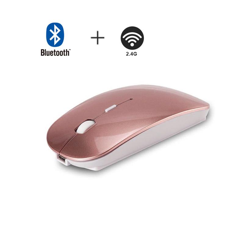 Bluetooth Mouse for MacBook Air Pro Retina 11 12 13 15 16 mac book Laptop Wireless Mouse Rechargeable Mute Gaming Mouse
