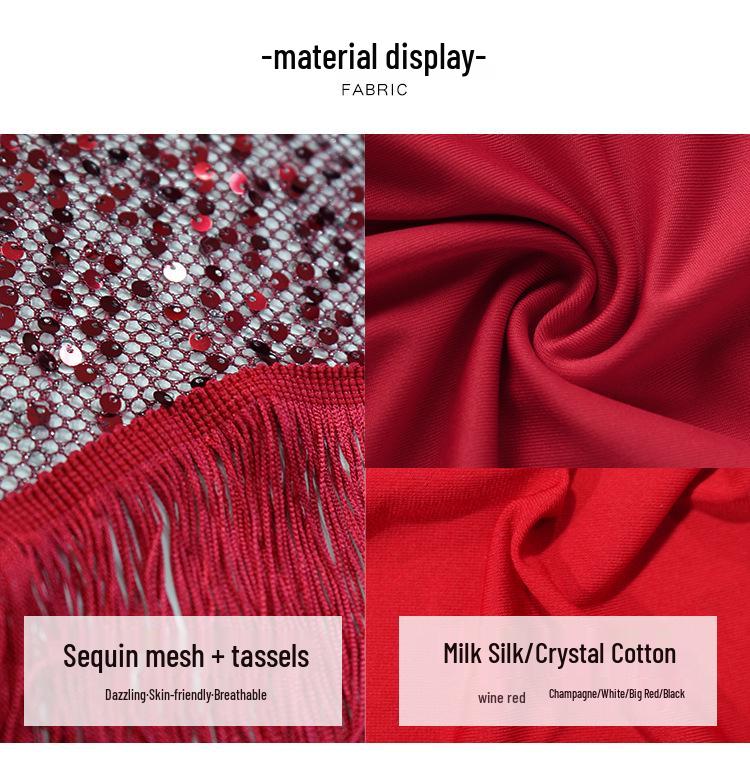 Orienttanz Hüfttuch: Pailletten-Taillenkette & Quasten für Bauchtanz-Übung und -Aufführung.