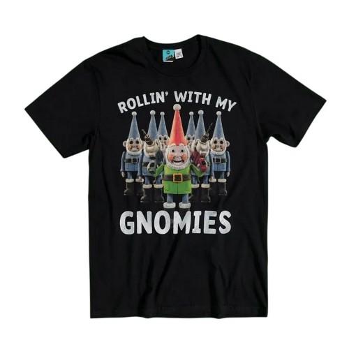 Wallace & Gromit: Vengeance Most Fowl Unisex Adult Rollin With My Gnomies T-Shirt