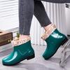 Four Seasons Short Rain Boots Women's Non-slip, Rubber Shoes Low Rain Shoes Women's